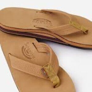 RAINBOW SANDALS 302 Alts Double Layer Leather w Arch Support Womans L 7- 8.5